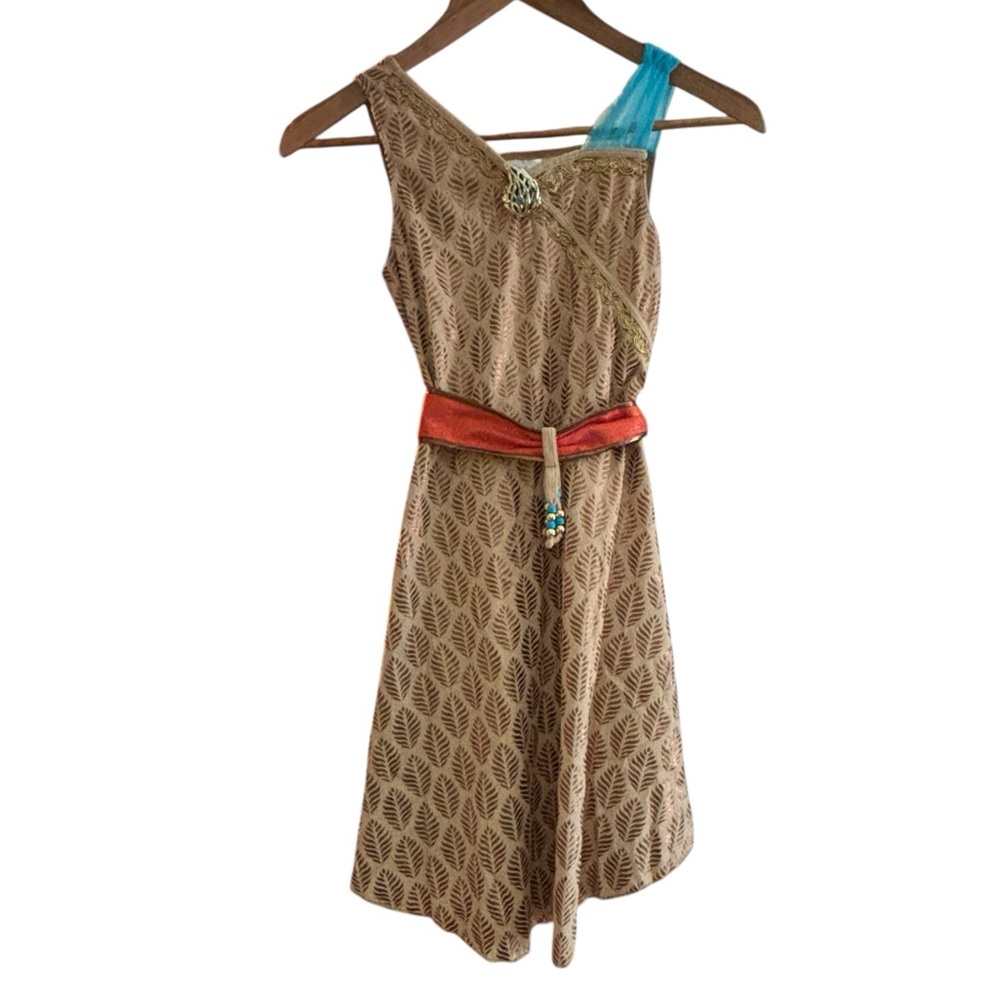 Kids Disney Store Pocahontas Costume Dress Size 9/10 EUC